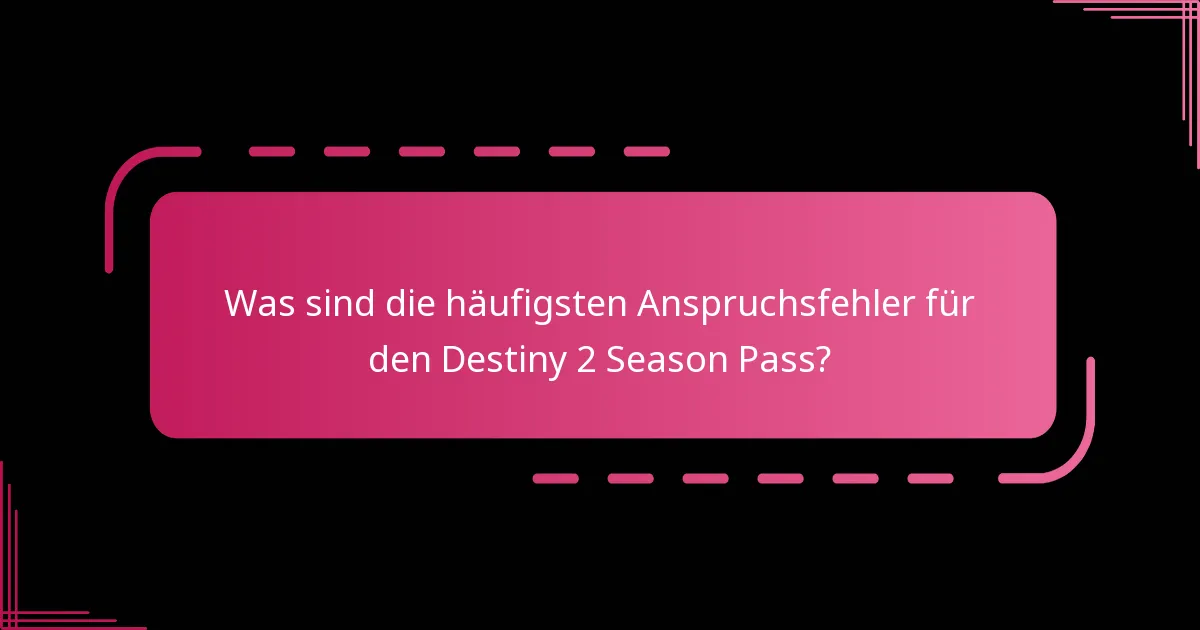 Wie behebt man Anspruchsfehler in Destiny 2?